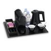 SWITCH Bandeja Principal Reversible Piel Sintética Negra y Beige para Cafetera 50 x 40cm